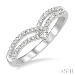 ASHI Chevron Diamond Fashion Ring 330E6PPFGWG