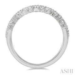 ASHI Chevron Baguette Diamond Fashion Ring 331E3PPFGWG