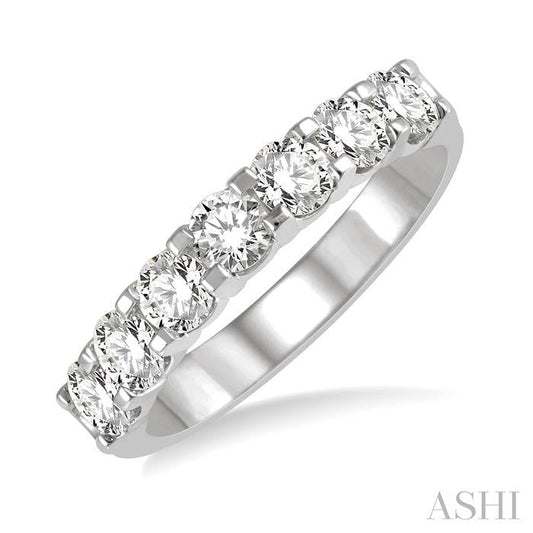 ASHI 7 Stone Diamond Wedding Band 33291PPPGPL