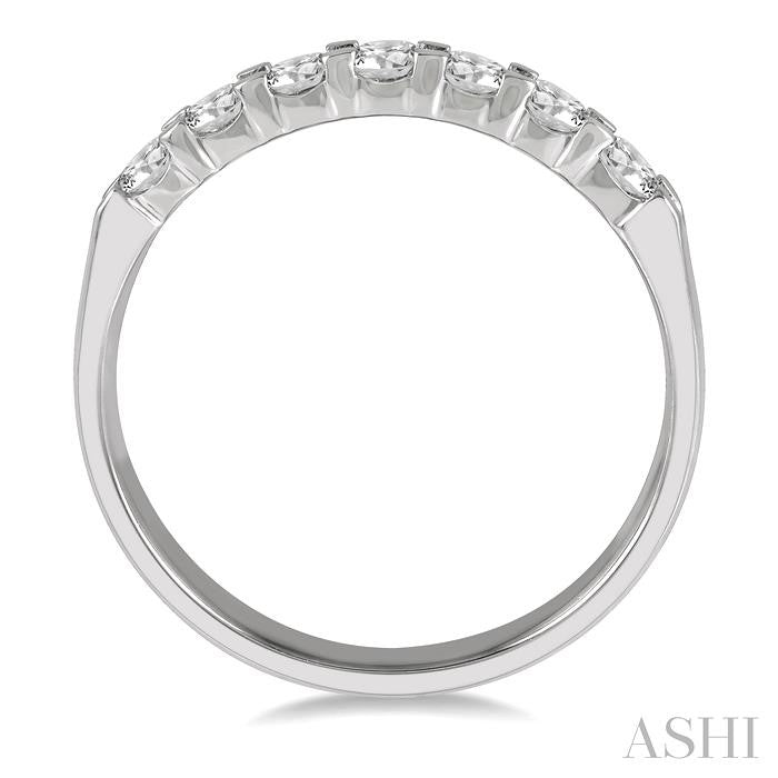ASHI 7 Stone Diamond Wedding Band 33292PPPGPL
