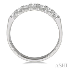 ASHI 7 Stone Diamond Wedding Band 33293PPFHWG