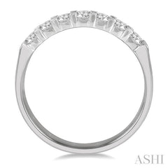 ASHI 7 Stone Diamond Wedding Band 33293PPPGPL
