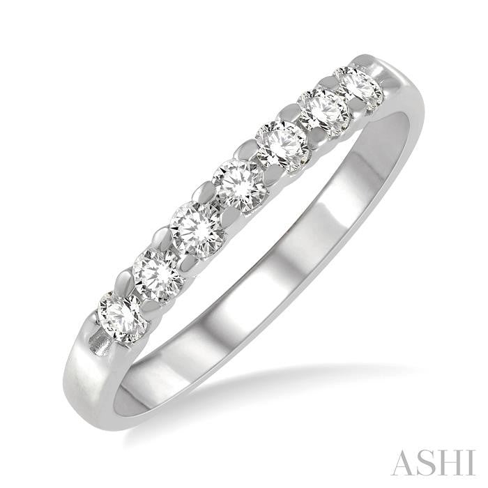 ASHI 7 Stone Diamond Wedding Band 33295PPFHWG