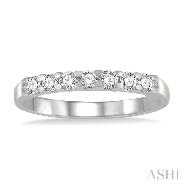 ASHI 7 Stone Diamond Wedding Band 33295PPFHWG