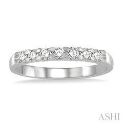 ASHI 7 Stone Diamond Wedding Band 33295PPFHWG