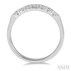 ASHI 7 Stone Diamond Wedding Band 33295PPFHWG