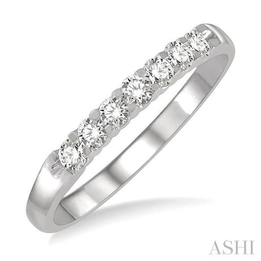 ASHI 7 Stone Diamond Wedding Band 33296PPPGPL