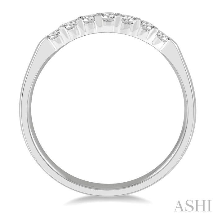 ASHI 7 Stone Diamond Wedding Band 33296PPPGPL