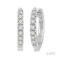 ASHI Petite Diamond Huggie Fashion Earrings 664V8PPTSERWG