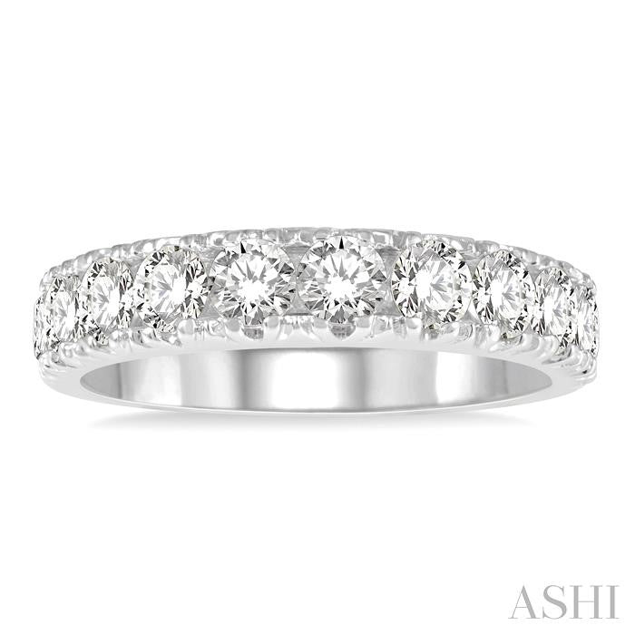 ASHI 11 Stone Diamond Wedding Band 33300PPFHWG-2.00