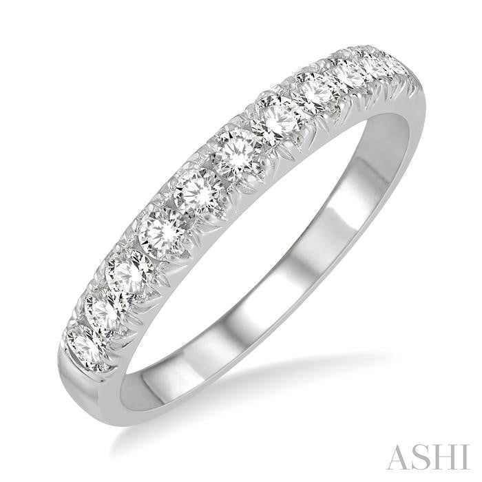 ASHI 11 Stone Diamond Wedding Band 33303PPFHWG