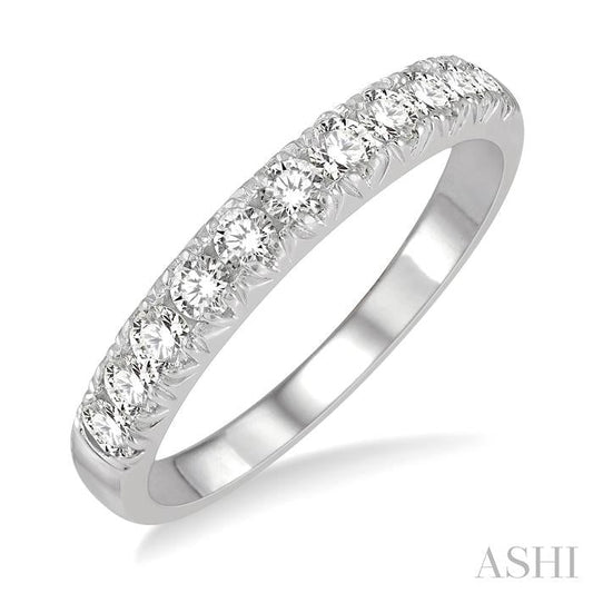 ASHI 11 Stone Diamond Wedding Band 33303PPFHWG