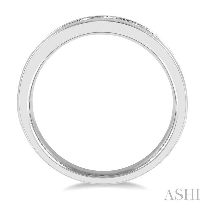 ASHI 11 Stone Channel Set Diamond Wedding Band 33311PPPGPL