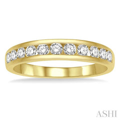ASHI 11 Stone Channel Set Diamond Wedding Band 33313PPFHYG