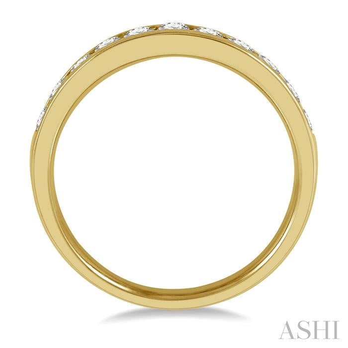 ASHI 11 Stone Channel Set Diamond Wedding Band 33313PPFHYG