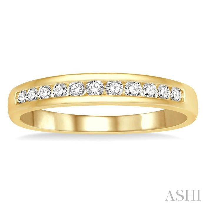 ASHI 11 Stone Channel Set Diamond Wedding Band 33316PPFHYG