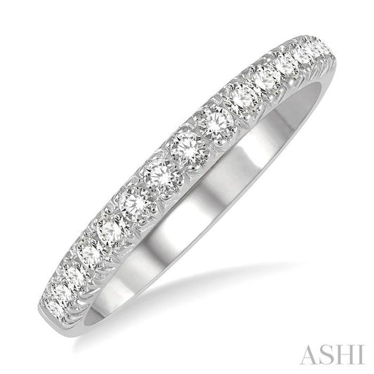 ASHI Diamond Wedding Band 33325PPFHWG