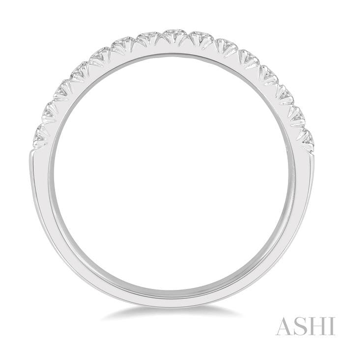 ASHI Diamond Wedding Band 33325PPFHWG