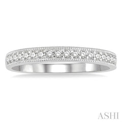 ASHI Diamond Wedding Band 33336PPFHWG