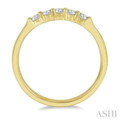 ASHI Round Shape 5 Stone Diamond Wedding Band 33346PPFHYG