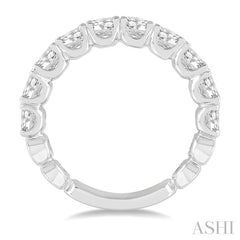 ASHI Diamond Wedding Band 33350PPFHWG-2.00