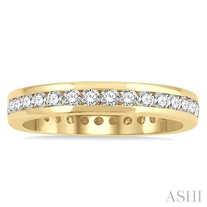 ASHI Channel Set Eternity Diamond Wedding Band 33381PPFGYG