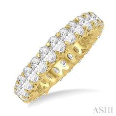 ASHI Oval Shape Eternity Diamond Wedding Band 33440PPFGYG-3.00