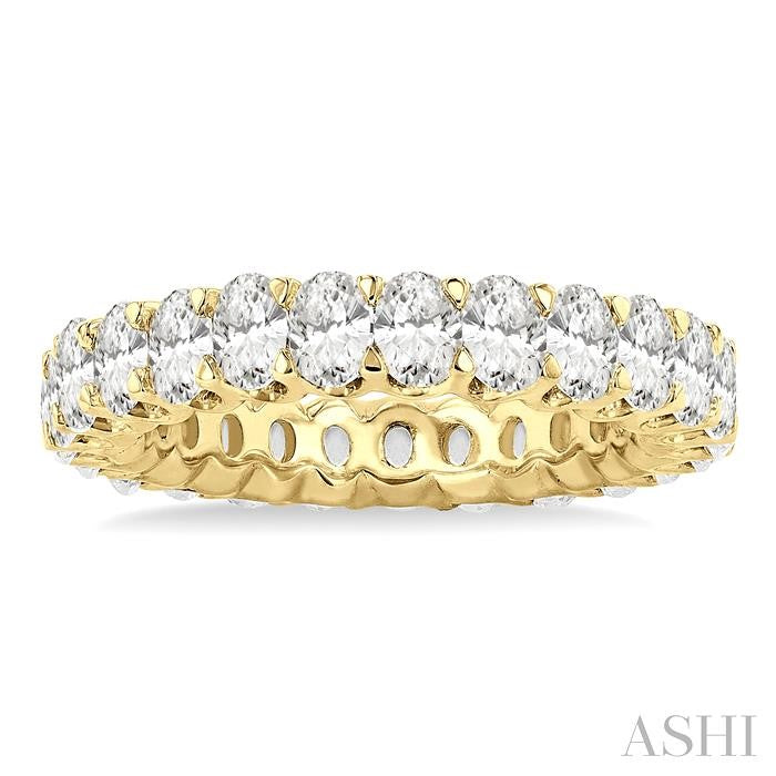 ASHI Oval Shape Eternity Diamond Wedding Band 33440PPFGYG-3.00