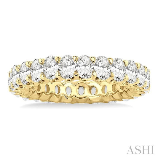 ASHI Oval Shape Eternity Diamond Wedding Band 33440PPFGYG-3.00