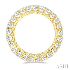 ASHI Oval Shape Eternity Diamond Wedding Band 33440PPFGYG-3.00