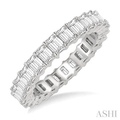 ASHI Emerald Shape Eternity Diamond Wedding Band 33470PPFGWG-3.00