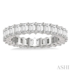 ASHI Emerald Shape Eternity Diamond Wedding Band 33470PPFGWG-3.00