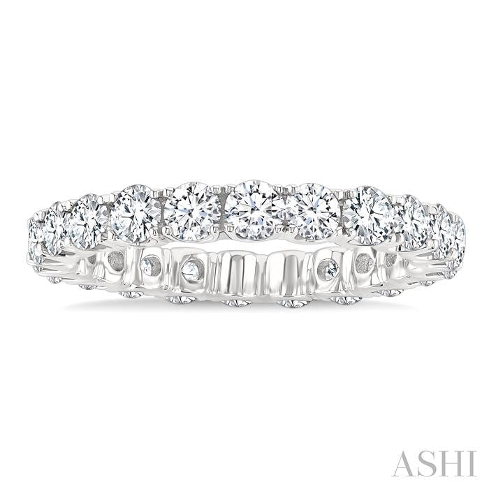 ASHI Round Shape Eternity Diamond Wedding Band 33490PPFGWG-2.00