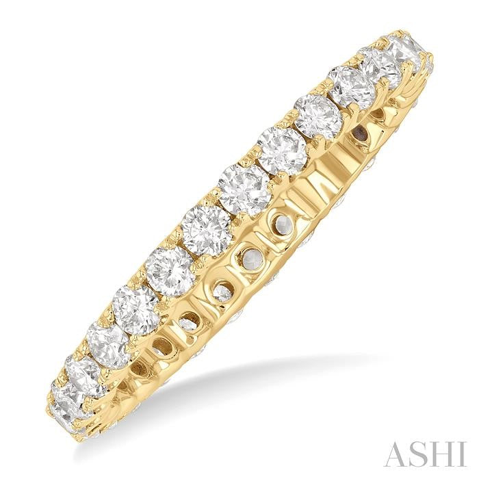 ASHI Round Shape Eternity Diamond Wedding Band 33491PPFGYG