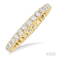 ASHI Round Shape Eternity Diamond Wedding Band 33491PPFGYG