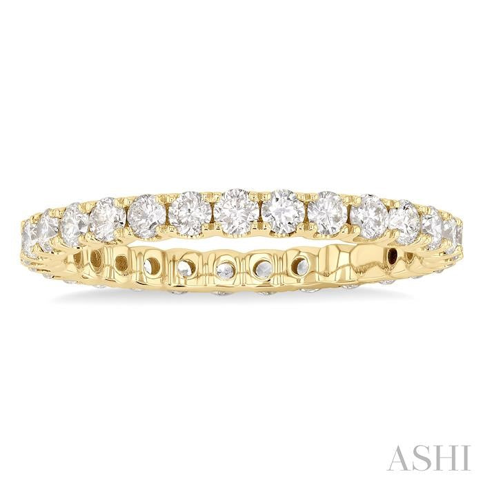 ASHI Round Shape Eternity Diamond Wedding Band 33491PPFGYG