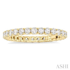 ASHI Round Shape Eternity Diamond Wedding Band 33491PPFGYG