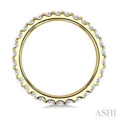 ASHI Round Shape Eternity Diamond Wedding Band 33531PPFGYG