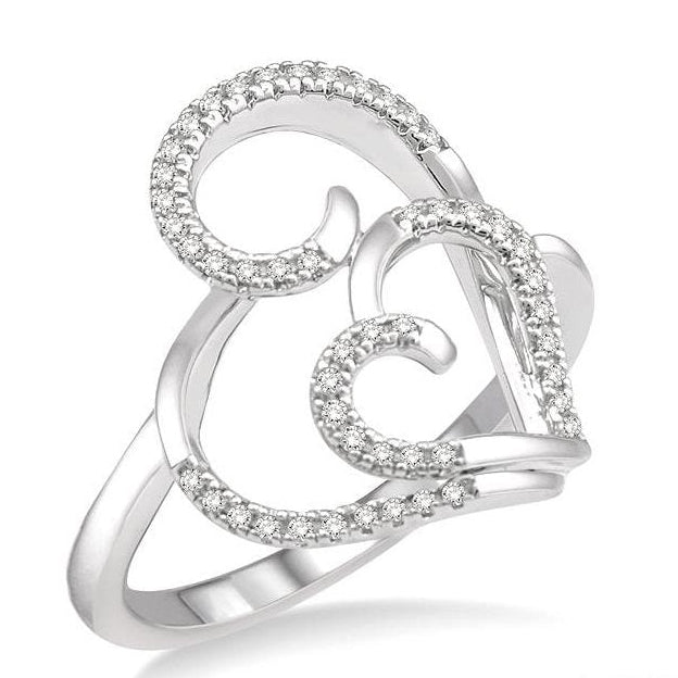 Parkplace Jewelers Double Heart Shape Diamond Fashion Ring 34408PPTSWG