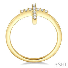 ASHI Stackable Cross Petite Diamond Fashion Ring 34318PPTXYG