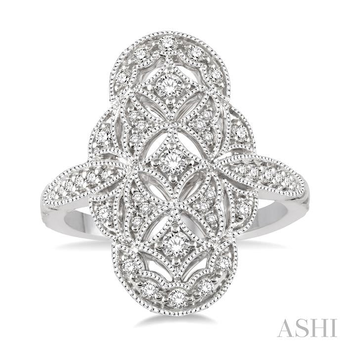 ASHI Floral Lattice Diamond Fashion Ring 34423PPFHWG