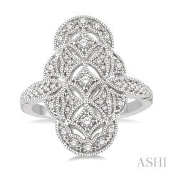 ASHI Floral Lattice Diamond Fashion Ring 34423PPFHWG