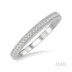 ASHI Diamond Wedding Band 33338PPFGWG