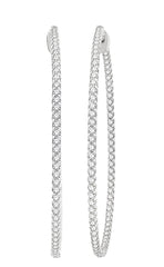 Parkplace Jewelers Inside-Out Diamond Hoop Earrings 629C0PPFGERWG-3.00
