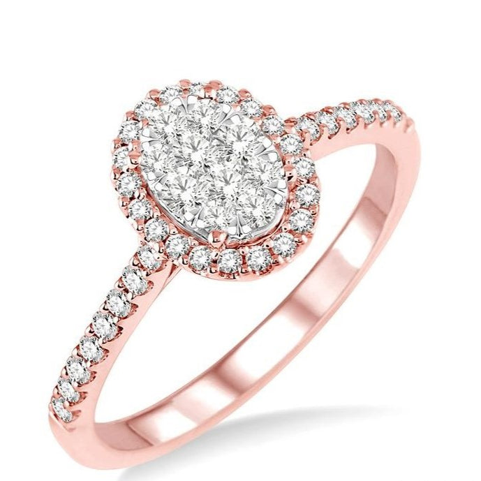 Parkplace Jewelers Oval Shape Halo Lovebright Essential Diamond Engagement Ring 13273PPFVPW