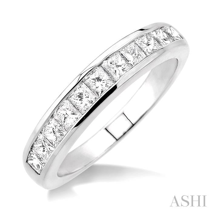 ASHI Channel Set Diamond Wedding Band 35071PPFCW