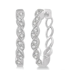 Parkplace Jewelers Diamond Hoop Earrings 638A8PPTSERWG