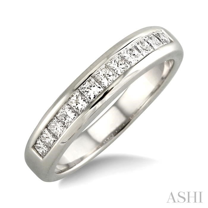 ASHI Channel Set Diamond Wedding Band 35233PPFRWG
