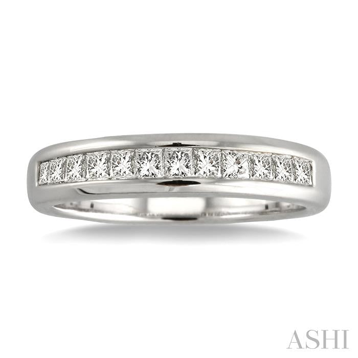 ASHI Channel Set Diamond Wedding Band 35233PPFRWG