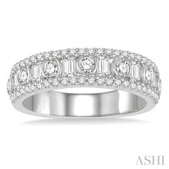 ASHI Baguette Diamond Fashion Band 35411PPFHWG